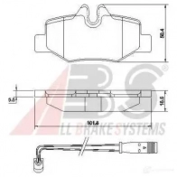 Тормозные колодки, комплект A.B.S. 37450oe 8717109350081 21309632 JCH Y0C1