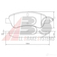 Тормозные колодки, комплект A.B.S. 8717109242867 37272oe 3E1 V46 Peugeot 207 1 (WA, WC, PF1) Фургон