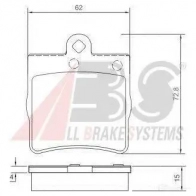 Тормозные колодки, комплект A.B.S. R05 K86 37021oe Mercedes CLC-Class (CL203) 2 2008 – 2011 8717109054057