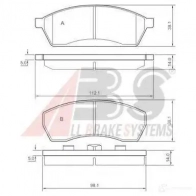 Тормозные колодки, комплект A.B.S. 1198185287 8717109049589 BDY8 R6 36830oe