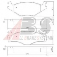 Тормозные колодки, комплект A.B.S. 205 96 Volkswagen Golf 3 (1H1) Хэтчбек 1.3 54 л.с. 1991 – 1992 36536oe 20597