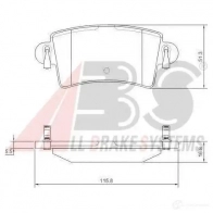 Тормозные колодки, комплект A.B.S. 37289oe 4UAUYLZ Opel Movano (A) 1 Автобус 2366 9