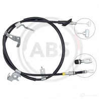 Трос ручника A.B.S. Suzuki SX4 (EY, GY) 1 Хэтчбек 1.6 VVT 4x4 (RW 416) 112 л.с. 2009 – 2025 K13478 8717109679564 R2HFU 0O