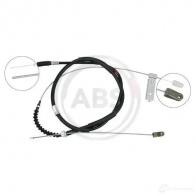 Трос ручника A.B.S. K12535 W2S U0 8717109181357 Toyota Hilux