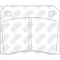 Тормозные колодки дисковые, комплект NIBK 3834624 R8PF 43 PN0122 4580270580571