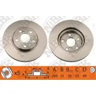 Тормозной диск NIBK 9FT GLD Toyota Avensis 4582409053963 RN1111