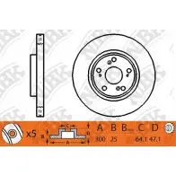 Тормозной диск NIBK Honda Accord 7 (CL, CN) Седан 2.4 154 л.с. 2006 – 2008 4582409054328 XHGJ S RN1204