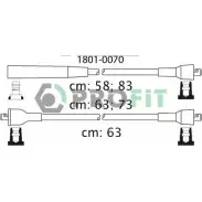 Высоковольтные провода зажигания PROFIT R3U TF 3842495 1801-0070