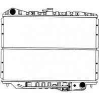 Радиатор охлаждения двигателя SAKURA AUTOMOTIVE 8 8RFZ9 1071-0204 152938489