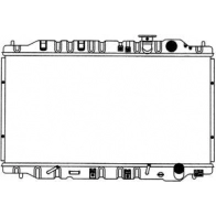 Радиатор охлаждения двигателя SAKURA AUTOMOTIVE 152723159 XQDN5 N 1071-0205