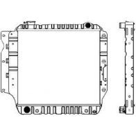 Радиатор охлаждения двигателя SAKURA AUTOMOTIVE 1231-0302 321867328 3V30 A