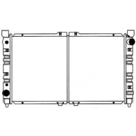 Радиатор охлаждения двигателя SAKURA AUTOMOTIVE 67578982 1301-0251 9GM4AD D