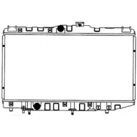 Радиатор охлаждения двигателя SAKURA AUTOMOTIVE 7P493N 8 274628582 2082-1001