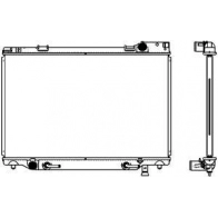 Радиатор охлаждения двигателя SAKURA AUTOMOTIVE OQW9L Q 2462-1004 67599760