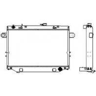 Радиатор охлаждения двигателя SAKURA AUTOMOTIVE Z UVGXE1 2463-1001 1062739124