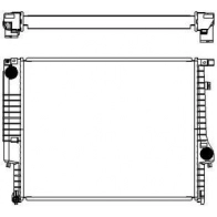 Радиатор охлаждения двигателя SAKURA AUTOMOTIVE BEFJL 5I 67664330 3011-1010