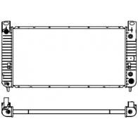 Радиатор охлаждения двигателя SAKURA AUTOMOTIVE 7 EAO8 Chevrolet Tahoe 2 (GMT800) Внедорожник 5.3 V8 AWD 273 л.с. 1999 – 2006 3081-1014