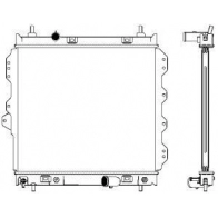 Радиатор охлаждения двигателя SAKURA AUTOMOTIVE 3091-1011 K XN6VN0 325316792