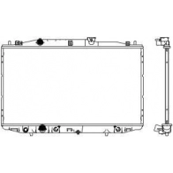 Радиатор охлаждения двигателя SAKURA AUTOMOTIVE 67958840 QJVQCF D 3211-1035