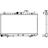 Радиатор охлаждения двигателя SAKURA AUTOMOTIVE 3221-1027 L ZP172O 153580351