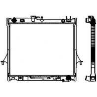 Радиатор охлаждения двигателя SAKURA AUTOMOTIVE 3241-1015 D2O E5F 572859838