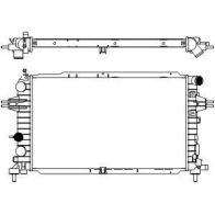 Радиатор охлаждения двигателя SAKURA AUTOMOTIVE 9K50 01 68008036 3351-1010
