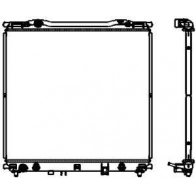 Радиатор охлаждения двигателя SAKURA AUTOMOTIVE XH FN24B 153625049 3451-1003