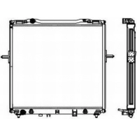 Радиатор охлаждения двигателя SAKURA AUTOMOTIVE 3451-1010 67927622 R 203AL