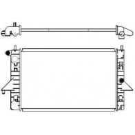 Радиатор охлаждения двигателя SAKURA AUTOMOTIVE 274596454 3571-1001 6D C8RR6
