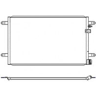 Радиатор кондиционера SAKURA AUTOMOTIVE 5061-9801 WD W8UF 1440180525