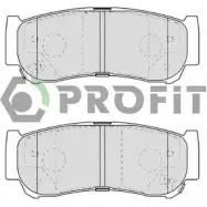 Тормозные колодки дисковые, комплект PROFIT 5000-1910 CP L6ZG9 Hyundai H1 Starex (A1) 1 Минивэн 2.5 TCi 101 л.с. 2004 – 2007