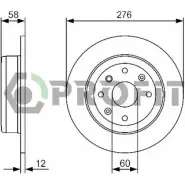 Тормозной диск PROFIT GX5D V5E 3847212 5010-2025