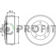 Тормозной барабан PROFIT 3847227 9U9X N 5020-0031