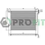Радиатор кондиционера PROFIT 7B2N PJ 3847300 PR 0061C1