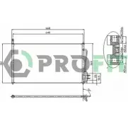 Радиатор кондиционера PROFIT 8IRF N 3847409 PR 2530C1