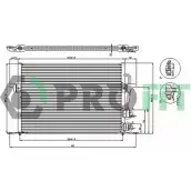 Радиатор кондиционера PROFIT 3847411 X3 2MTS PR 2533C1