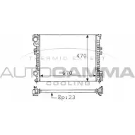 Радиатор охлаждения двигателя AUTOGAMMA 3847779 100185 5V4E G HFD69H5