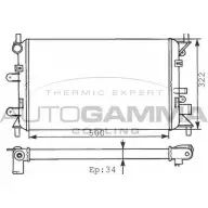 Радиатор охлаждения двигателя AUTOGAMMA 3847938 ZS6 9157 100346 OXAZGVT