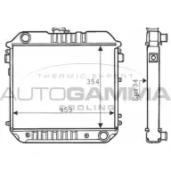 Радиатор охлаждения двигателя AUTOGAMMA UB5ZO L4FBF M 3848226 100658