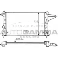 Радиатор охлаждения двигателя AUTOGAMMA 2G0 QTA4 100726 WFV59 3848291