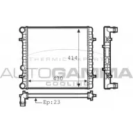 Радиатор охлаждения двигателя AUTOGAMMA KC6C6D E 3ZH55 Volkswagen Bora 100968