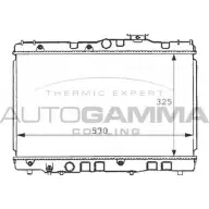 Радиатор охлаждения двигателя AUTOGAMMA Q0WEQ T 6IDI 3848556 100997
