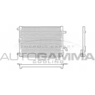 Радиатор кондиционера AUTOGAMMA T UHT1C 101830 K1FO58 3849253