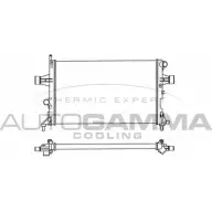 Радиатор охлаждения двигателя AUTOGAMMA N0TFVH Opel Astra (G) 2 Универсал 1.6 (F35) 75 л.с. 1998 – 2000 51K8 5 102220