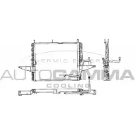 Радиатор кондиционера AUTOGAMMA 102654 DJ0IA C6 3849897 0RDLDP
