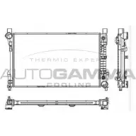 Радиатор охлаждения двигателя AUTOGAMMA 2XSQH EX Mercedes C-Class (S203) 2 Универсал 3.5 C 350 4 matic (2087) 272 л.с. 2005 – 2007 NYMSU 102918