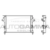 Радиатор охлаждения двигателя AUTOGAMMA HTF 5OG Renault Laguna (BG) 2 Хэтчбек 3.0 V6 24V (BG01. BG02. BG0D. BG0Y) 207 л.с. 2001 – 2007 103031 D4D0726