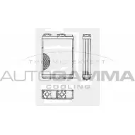 Радиатор печки, теплообменник AUTOGAMMA K3BJP 103145 3850331 3PX XD