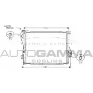 Радиатор охлаждения двигателя AUTOGAMMA PV5JN0K RP JNL 103399 3850576