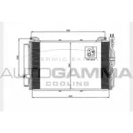 Радиатор кондиционера AUTOGAMMA 3850869 103705 IAD XF 37IAF